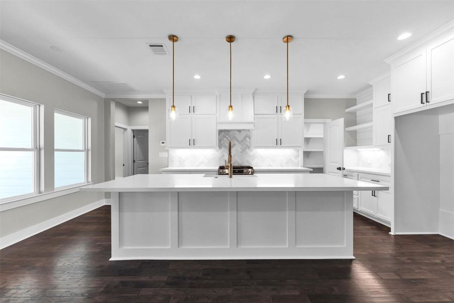 Furnished interior view inside a new home in , New Waverly (Image 14).