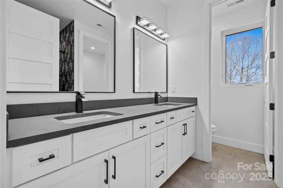 Ensuite Bath in the Primary Suite