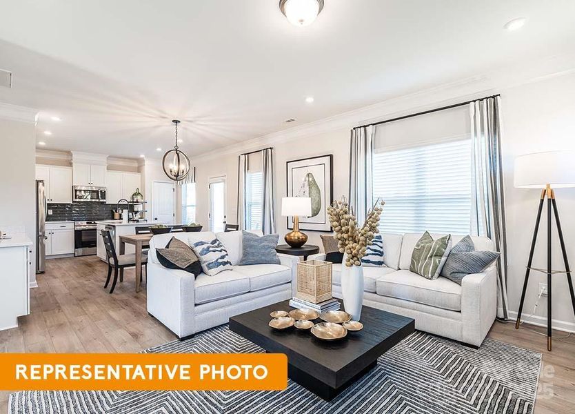 Furnished interior view inside a new home in Cedar Meadows, Monroe (Image 4).