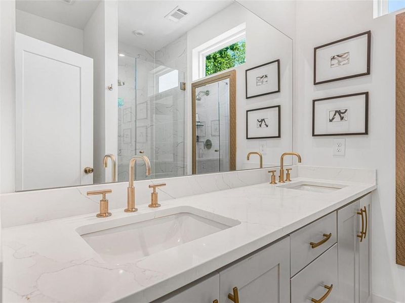 Furnished interior view inside a new home in , Atlanta (Image 22).