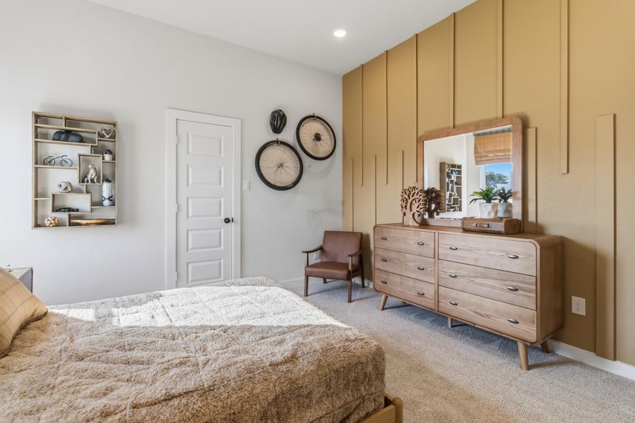 Representative furnished interior of a home built from the Lubbock by First America Homes in Villas Las Flores, Floresville (Image 29).