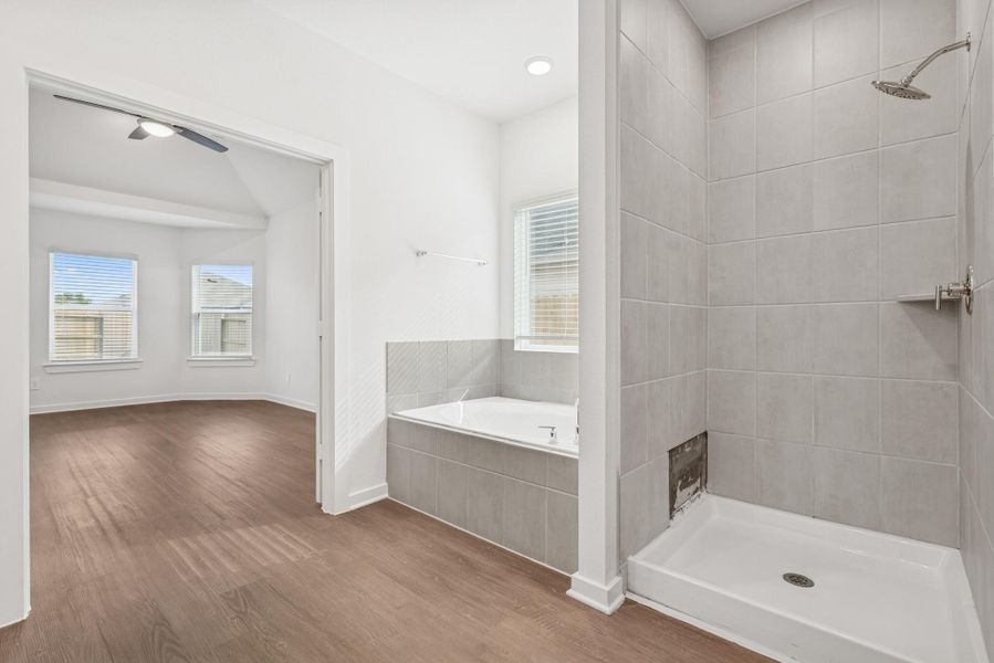 Furnished interior view inside a new home in Pinewood at Grand Texas, New Caney (Image 4). Furnished interior view inside a new home in Pinewood at Grand Texas, New Caney (Image 4).