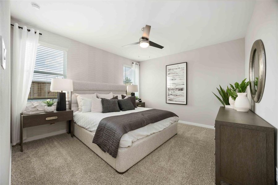 Furnished interior view inside a new home in Grand West, Houston (Image 15).