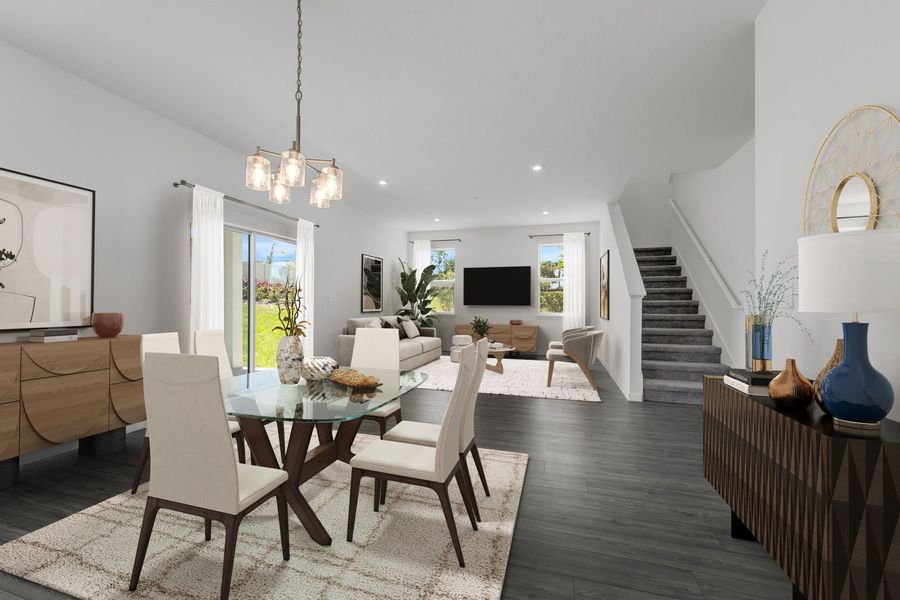 Family Room and Dining Area