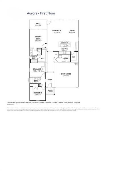 Aurora Floor Plan