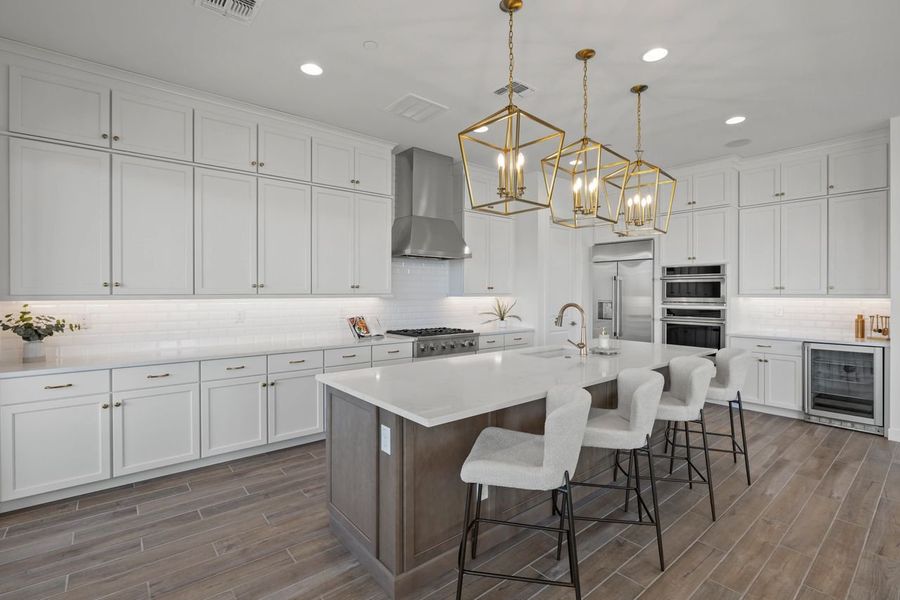 Representative furnished interior of a home built from the Overlook by KLMR Homes in Bellos at The Summit, Fountain Hills (Image 12).