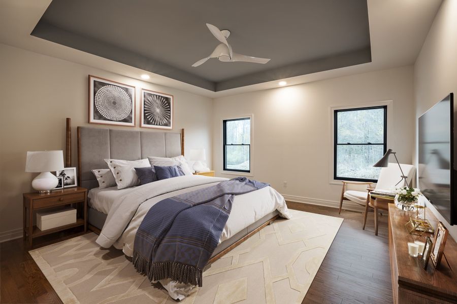 Representative furnished interior of a home built from the The Lennox by Forbes Capretto Homes in Birdsong Estates, Orchard Park (Image 18).