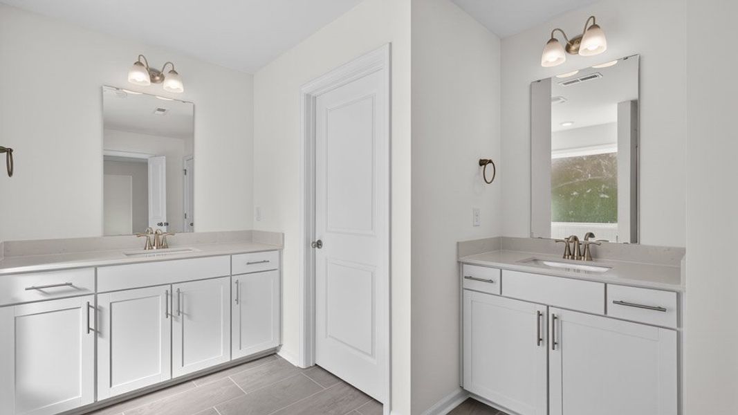 Representative furnished interior of a home built from the Hampshire by D.R. Horton in Kalas Falls, Wake Forest (Image 9).