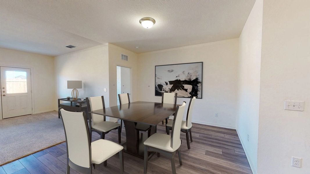 Representative furnished interior of a home built from the Moonbeam by Starlight Homes in Willow Springs, Creedmoor (Image 6).