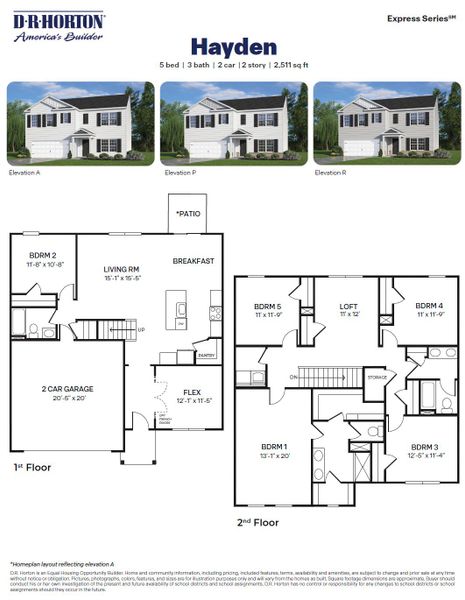 2D floor plan layout for the Plan by D.R. Horton in Baymeade, Lexington, NC (Image 3). 2D floor plan layout for the Plan by D.R. Horton in Baymeade, Lexington, NC (Image 3).
