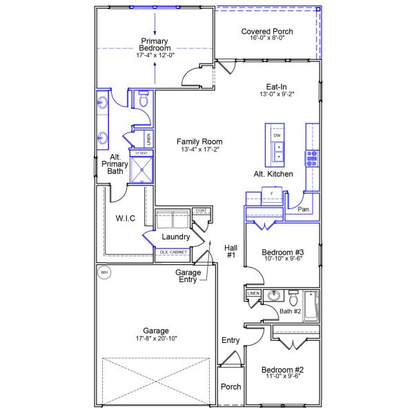 2D floor plan layout of this home in Ovation at Sweetbrier, Durham, NC (Image 2). 2D floor plan layout of this home in Ovation at Sweetbrier, Durham, NC (Image 2).