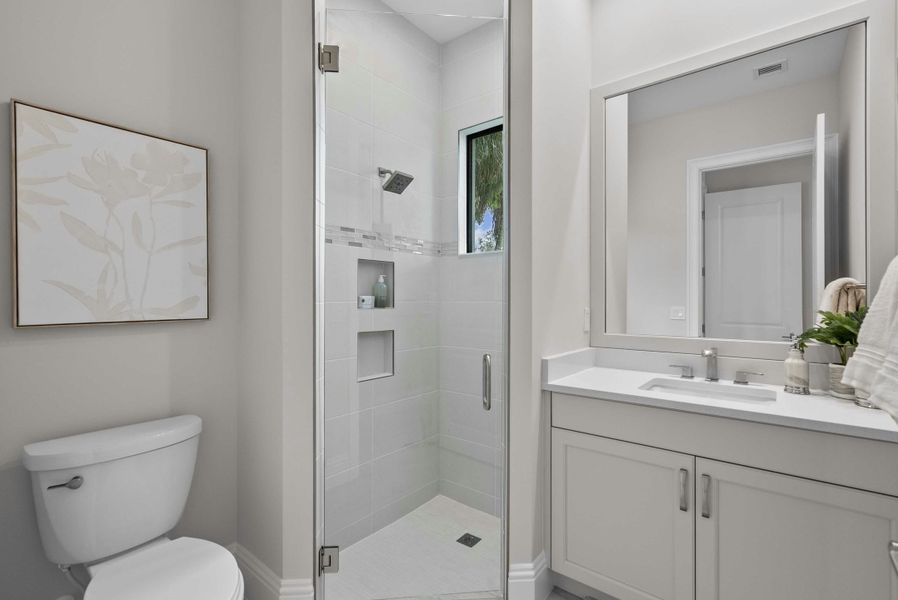 2D floor plan layout for the Seabreeze Grande by GHO Homes in Seaglass, Vero Beach, FL (Image 61).