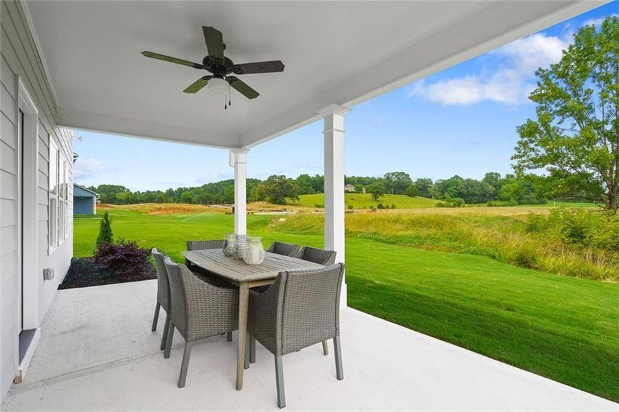 Exterior details and patio area of a home in Oakmont, Dallas (Image 3).