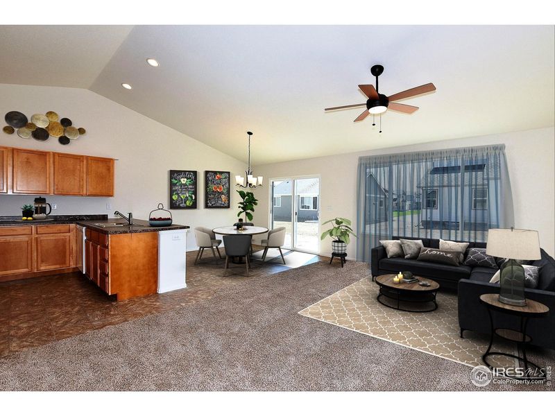 Furnished interior view inside a new home in , Johnstown (Image 13).