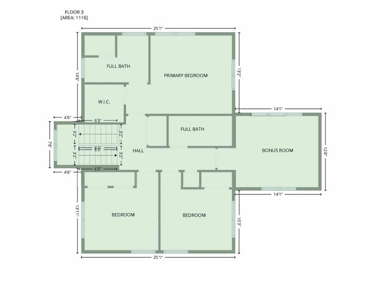 Second Level Floor Plan