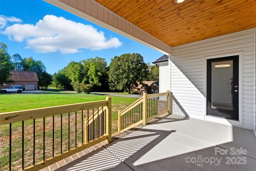 Exterior details and patio area of a home in , Conover (Image 2). Exterior details and patio area of a home in , Conover (Image 2).