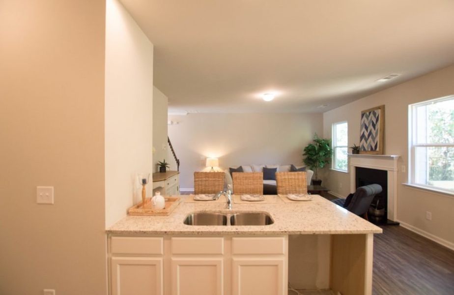 Representative furnished interior of a home built from the Poplar by Piedmont Residential in The Reserve at Willow Oaks, Canton (Image 14).