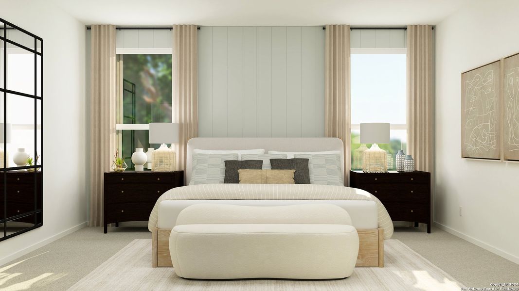 Furnished interior view inside a new home in Rose Valley, Converse (Image 14). Furnished interior view inside a new home in Rose Valley, Converse (Image 14).