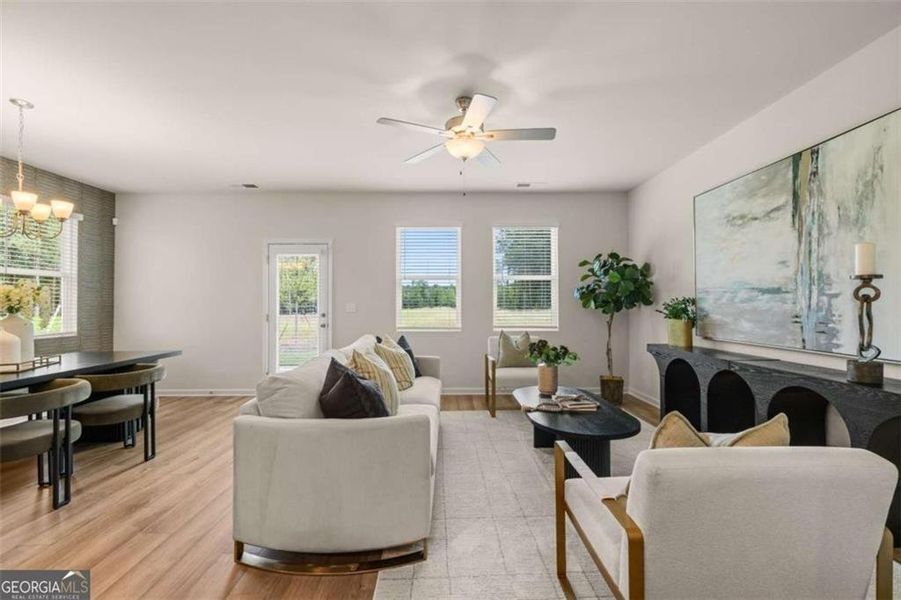 Furnished interior view inside a new home in Cascade Ridge at Niskey Lake, Atlanta (Image 3).