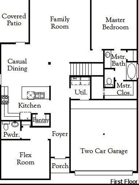 2D floor plan layout of this home in Westridge Cove 50', Conroe, TX (Image 2). 2D floor plan layout of this home in Westridge Cove 50', Conroe, TX (Image 2).