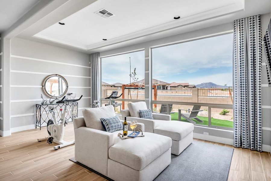 Furnished interior view inside a new home in Summit at The Dells, Prescott (Image 15).