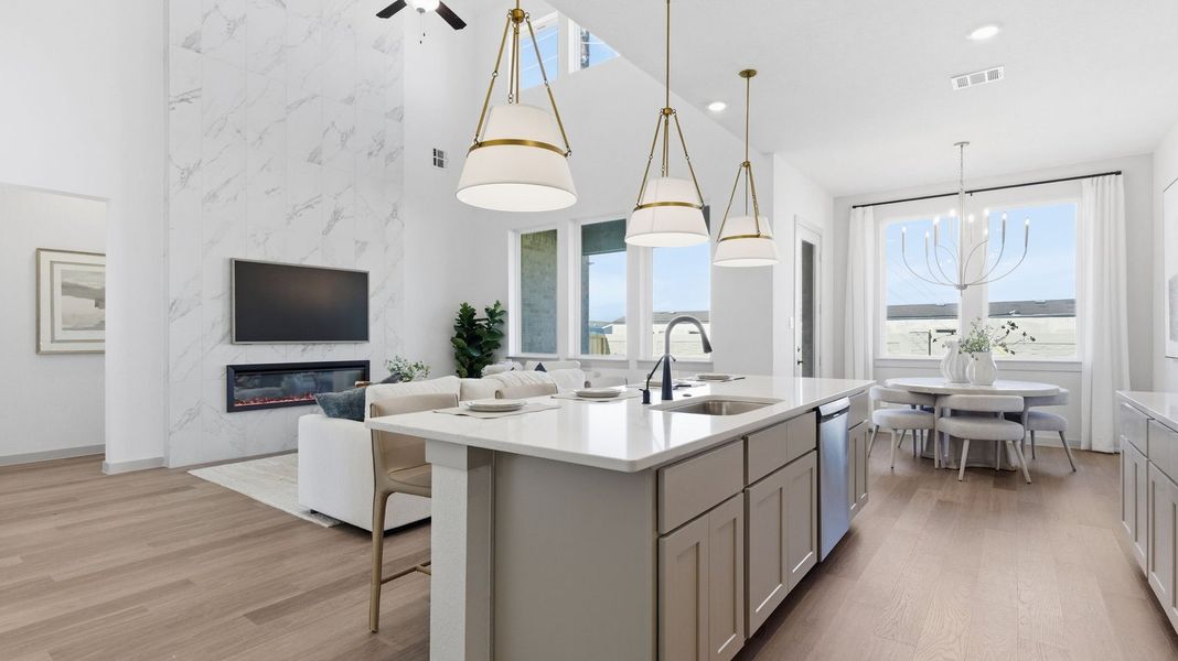 Representative furnished interior of a home built from the Avery by D.R. Horton in Davis Harbor, League City (Image 9). Representative furnished interior of a home built from the Avery by D.R. Horton in Davis Harbor, League City (Image 9).