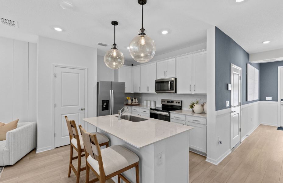Representative furnished interior of a home built from the Landmark by Pulte Homes in Canopy Preserve, Deland (Image 10). Representative furnished interior of a home built from the Landmark by Pulte Homes in Canopy Preserve, Deland (Image 10).