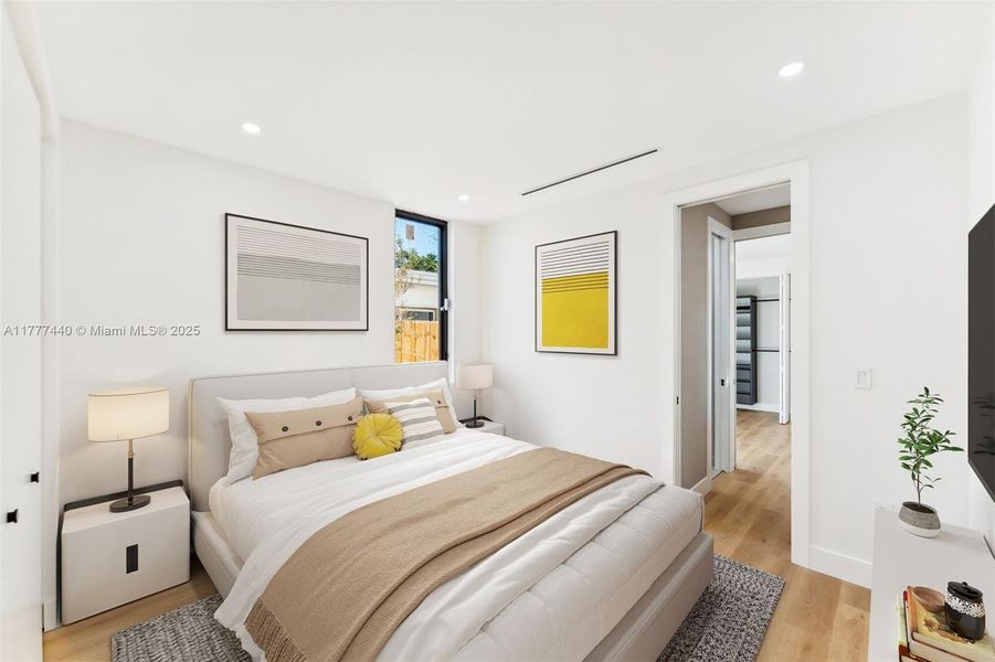 Furnished interior view inside a new home in , Miami (Image 30).