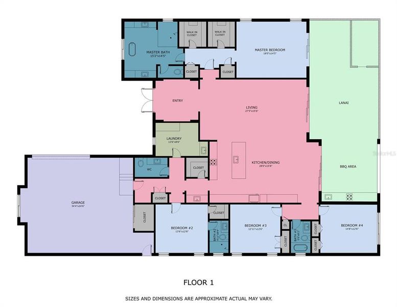 2D floor plan layout of this home in , Punta Gorda, FL (Image 5).