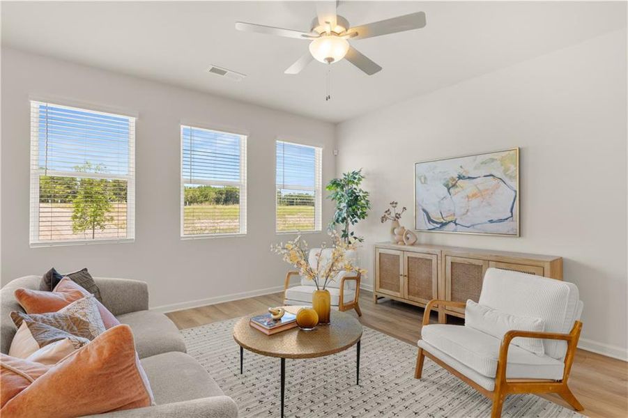 Furnished interior view inside a new home in Hillbrooke Preserve, Conyers (Image 20).