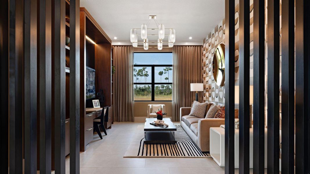 Furnished interior view inside a new home in L'Ambiance at Avenir, Palm Beach Gardens (Image 28). Furnished interior view inside a new home in L'Ambiance at Avenir, Palm Beach Gardens (Image 28).