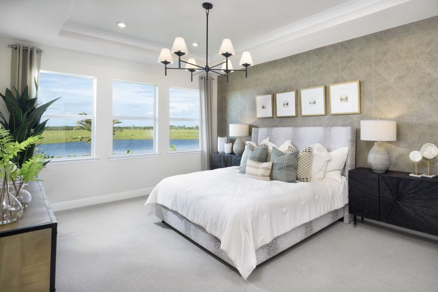 Representative furnished interior of a home built from the Merigold by Mattamy Homes in Brightmore at Wellen Park, Venice (Image 10).