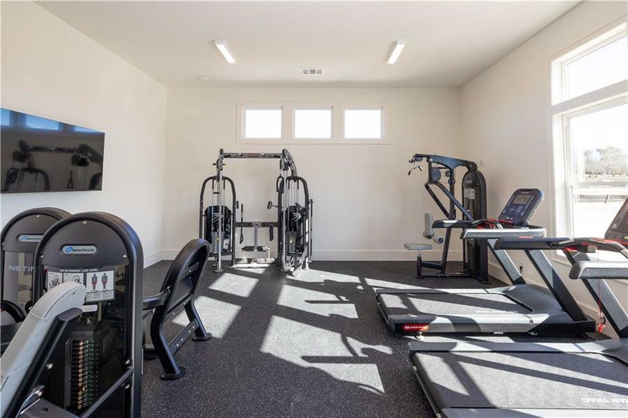 Furnished interior view inside a new home in Promenade at Sawnee Village, Cumming (Image 29).