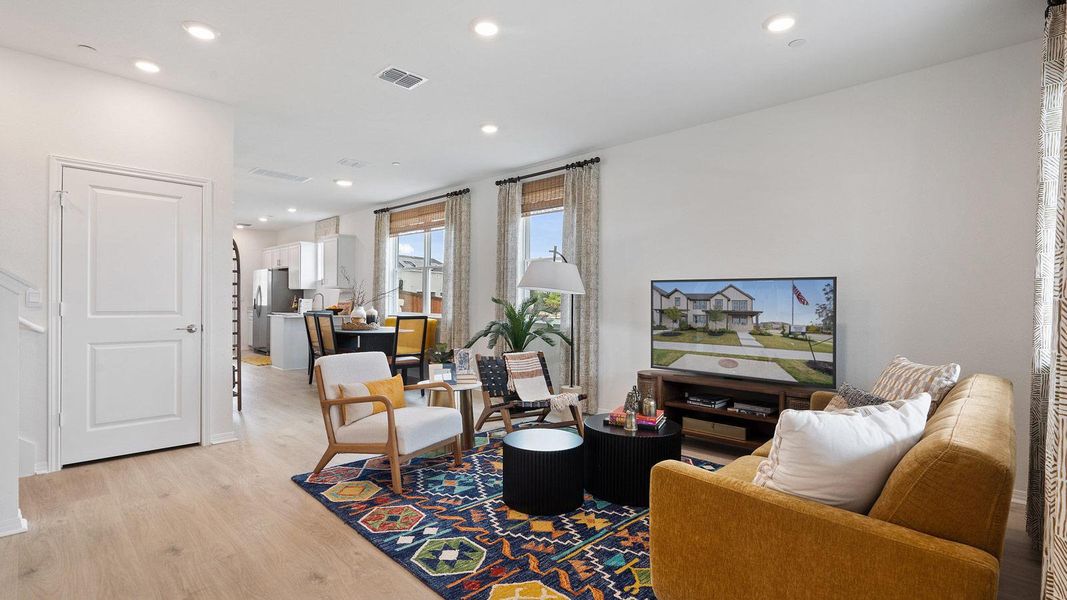 Furnished interior view inside a new home in Avery Centre, Round Rock (Image 5).