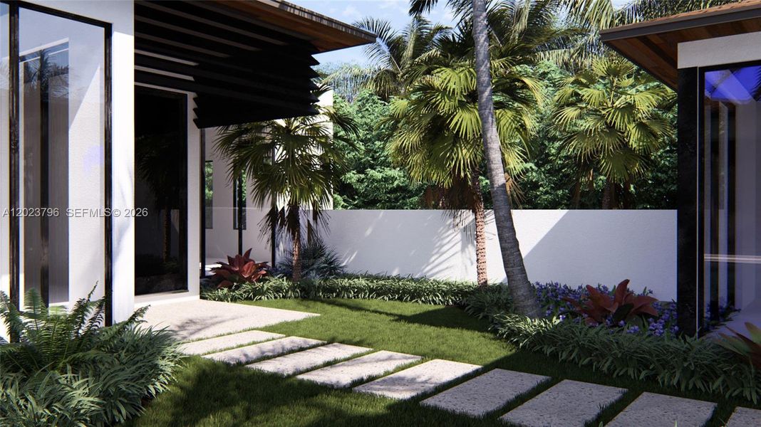Exterior details and patio area of a home in , Jupiter Island (Image 8). Exterior details and patio area of a home in , Jupiter Island (Image 8).