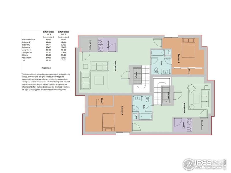 2D floor plan layout of this home in , Denver, CO (Image 4).