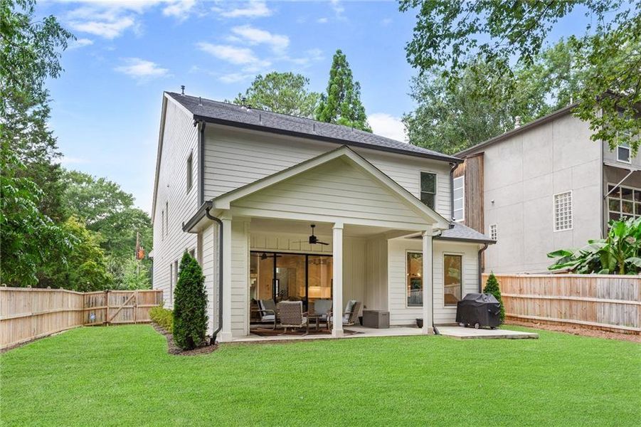 Front exterior of a new home in , Brookhaven, GA, highlighting curb appeal (Image 1). Front exterior of a new home in , Brookhaven, GA, highlighting curb appeal (Image 1).