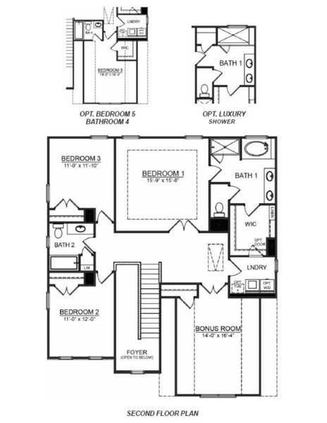 2D floor plan layout for the Fleetwood by D.R. Horton in Whitehawk Meadows, Travelers Rest, SC (Image 4).