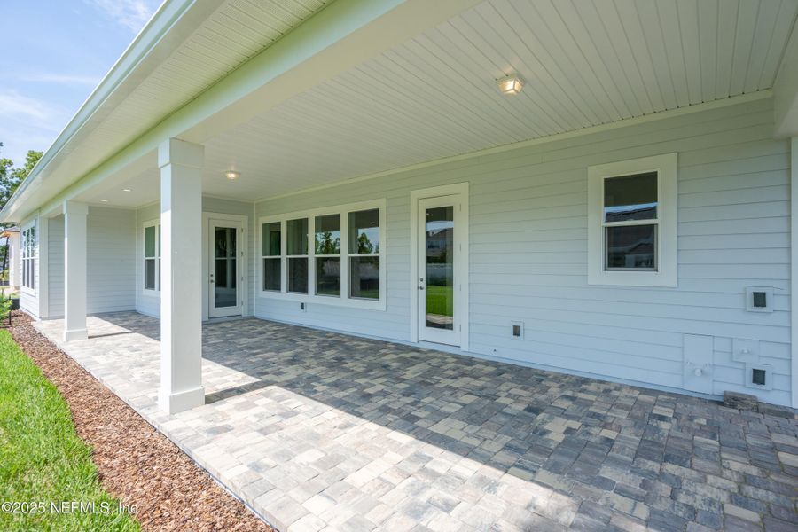 Exterior details and patio area of a home in SilverLeaf, St. Augustine (Image 26). Exterior details and patio area of a home in SilverLeaf, St. Augustine (Image 26).