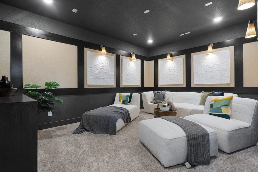 Furnished interior view inside a new home in Elyson, Katy (Image 22).