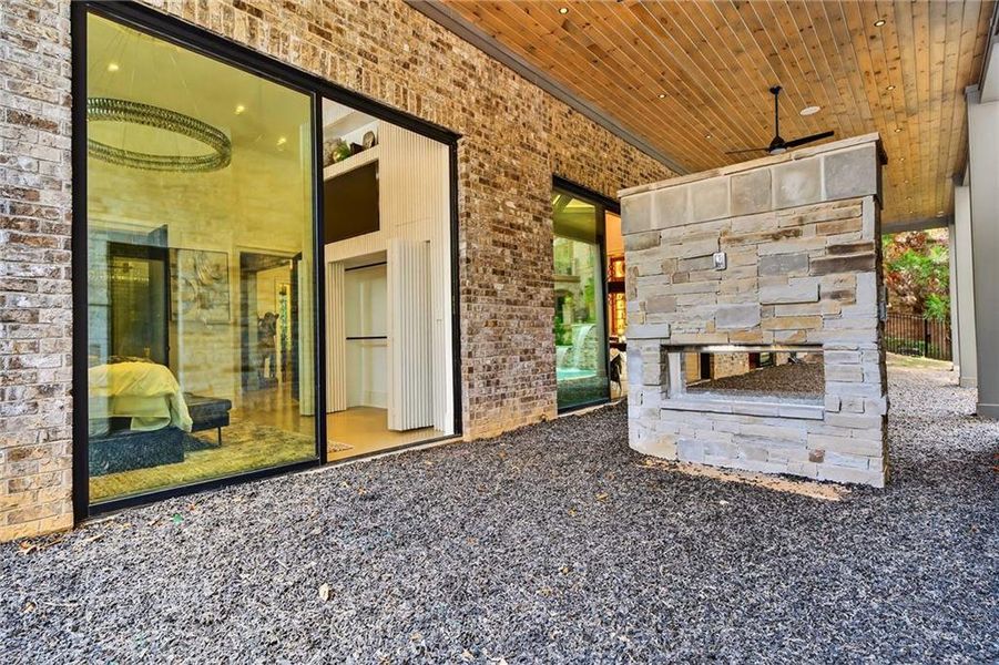 Exterior details and patio area of a home in , Atlanta (Image 25).