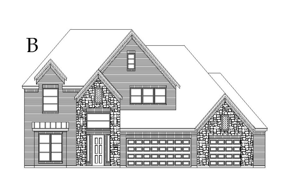 Representative rendering of the exterior for the Oxford by Windsor Homes (Image 16).