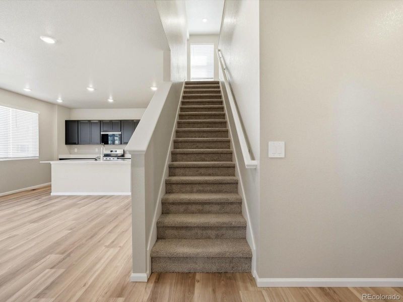 Spacious, unfurnished interior of a new home in Buffalo Highlands: The Flora Collection, Commerce City (Image 28).