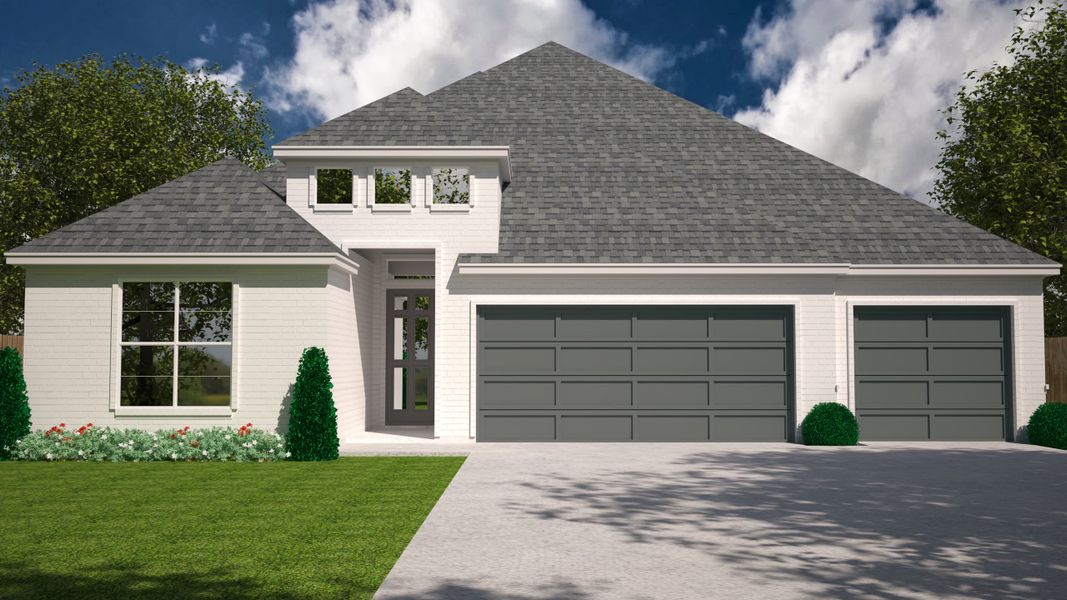 Representative exterior photo of a completed home built from the Mason by Our Country Homes in LeTara, Haslet, TX (Image 4).