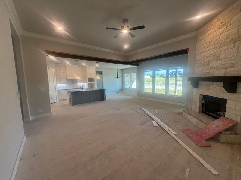 In-progress construction of a new home in King Crossing Estates, Van Alstyne, TX (Image 7).