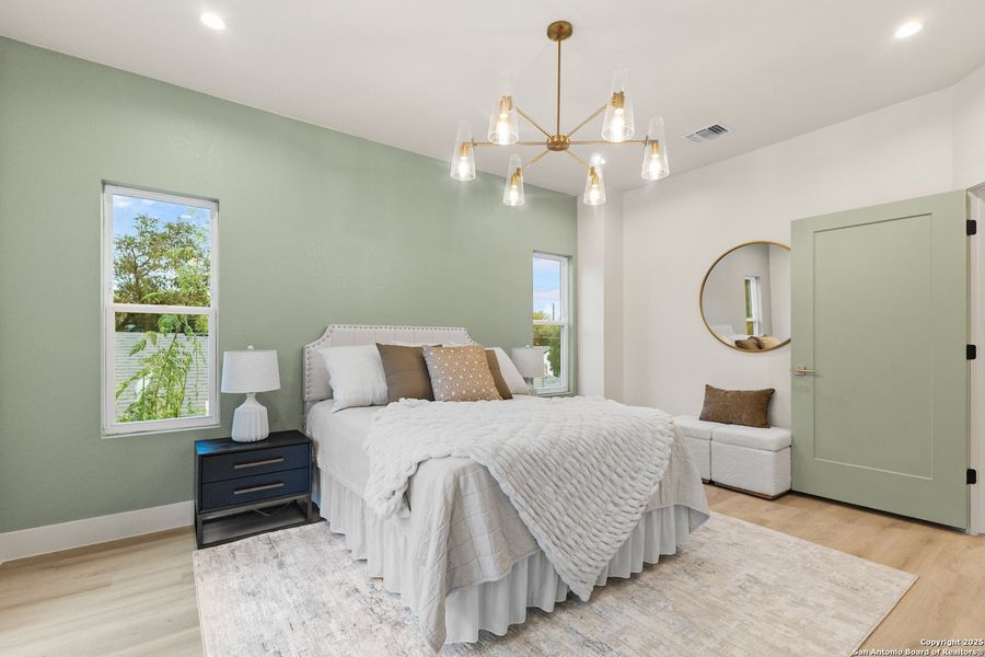 Furnished interior view inside a new home in , San Antonio (Image 38).