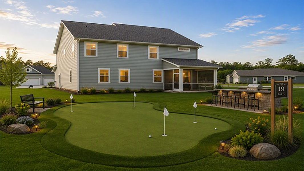 Exterior details and patio area of a home in Berkeley Bay, Ridgeville (Image 11).