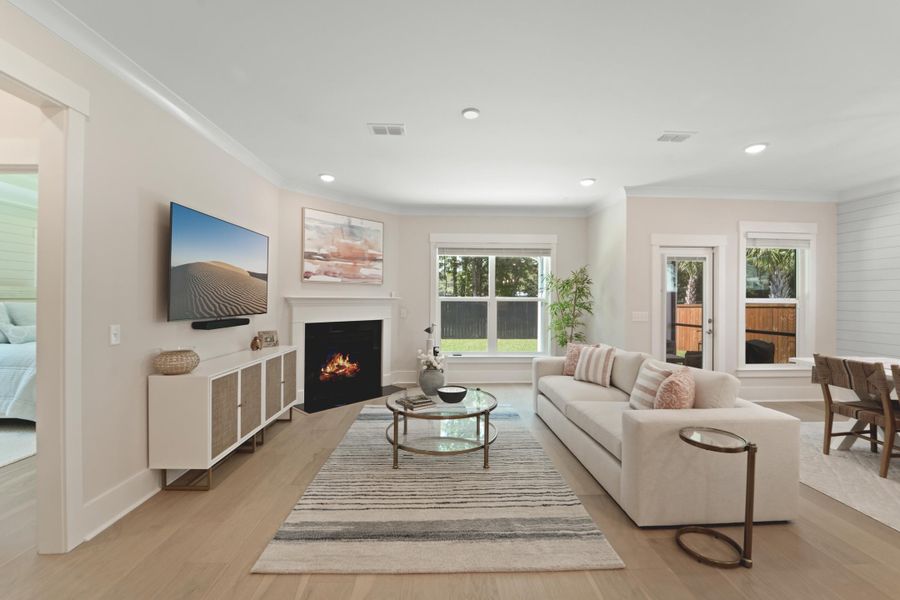 Furnished interior view inside a new home in , Johns Island (Image 41). Furnished interior view inside a new home in , Johns Island (Image 41).