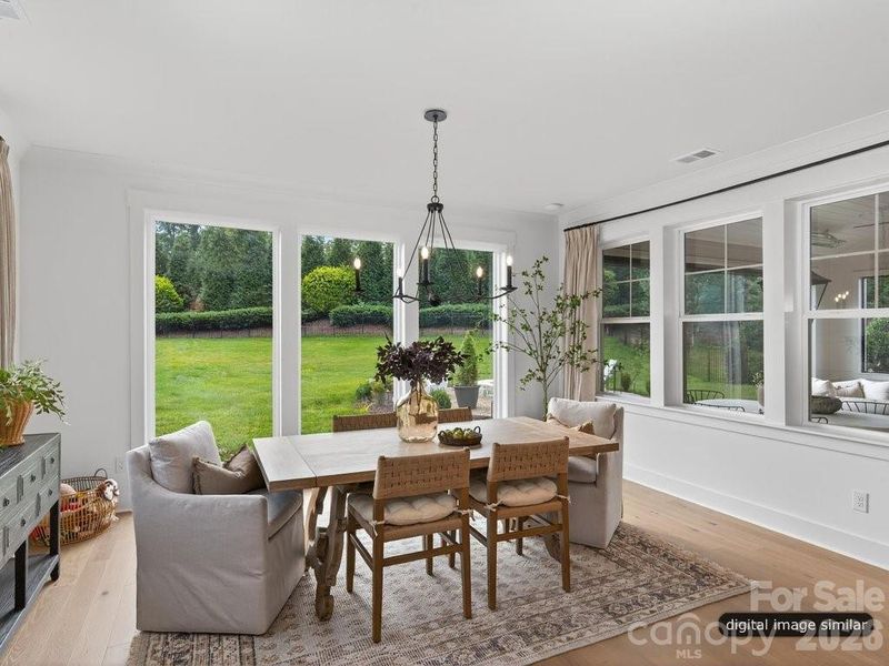 Furnished interior view inside a new home in , Charlotte (Image 23).