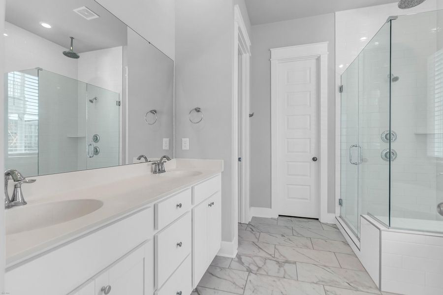 Furnished interior view inside a new home in Carnes Crossroads: Row Collection, Summerville (Image 7). Furnished interior view inside a new home in Carnes Crossroads: Row Collection, Summerville (Image 7).